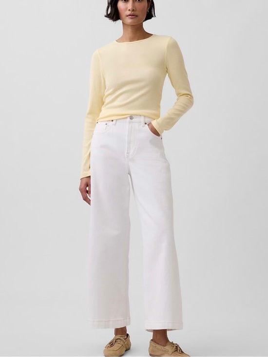 GAP Denim - GAP High Rise Wide Leg Crop